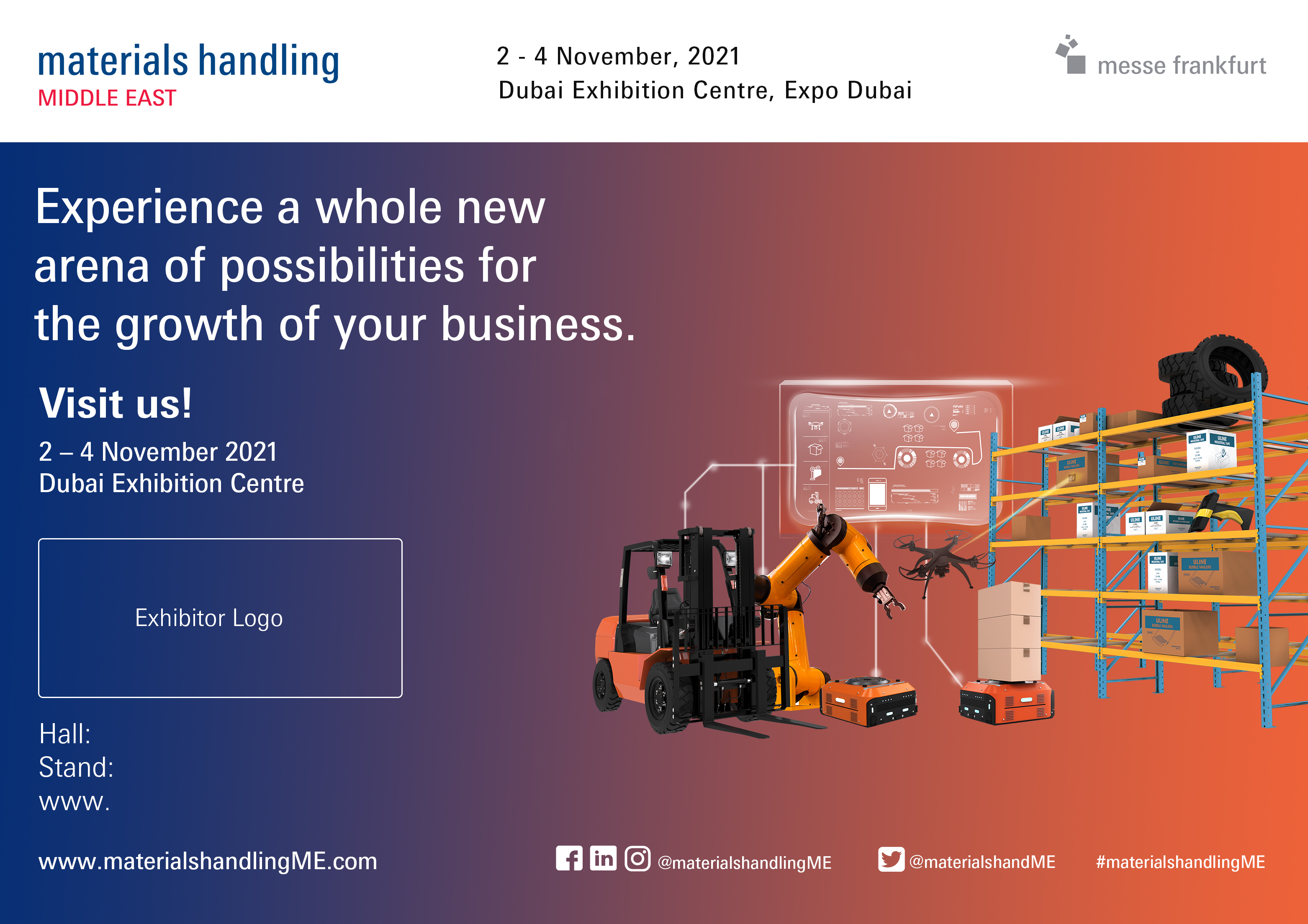 Materials Handling Middle East - Personalised E-card